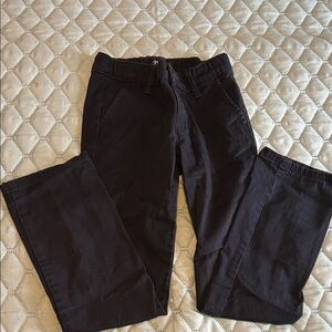 NavyStraight-Leg Pants